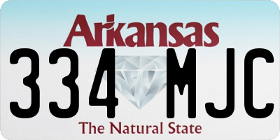 AR license plate 334MJC