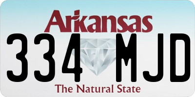 AR license plate 334MJD
