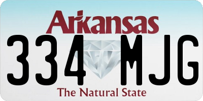 AR license plate 334MJG
