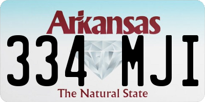 AR license plate 334MJI