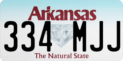 AR license plate 334MJJ