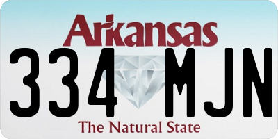 AR license plate 334MJN