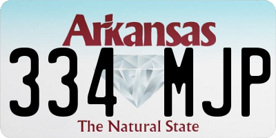 AR license plate 334MJP