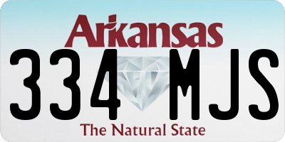 AR license plate 334MJS