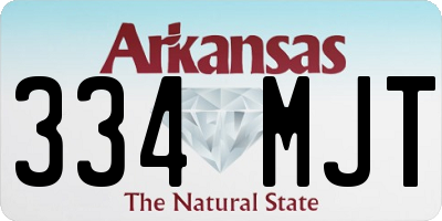 AR license plate 334MJT