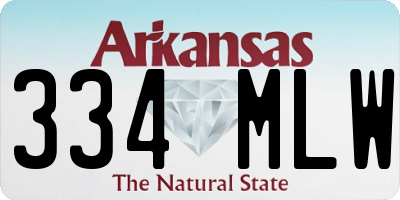AR license plate 334MLW