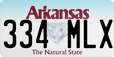 AR license plate 334MLX