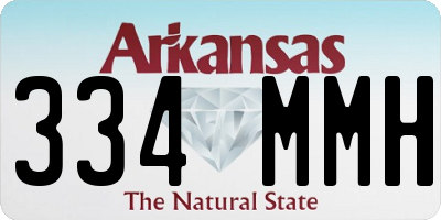 AR license plate 334MMH