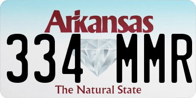 AR license plate 334MMR