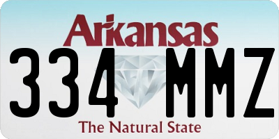 AR license plate 334MMZ