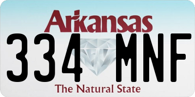 AR license plate 334MNF