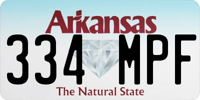AR license plate 334MPF