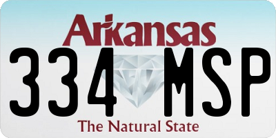 AR license plate 334MSP