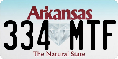 AR license plate 334MTF