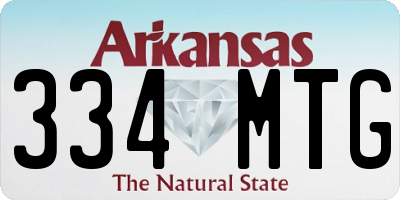 AR license plate 334MTG