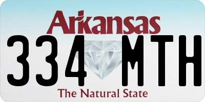AR license plate 334MTH