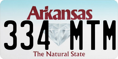 AR license plate 334MTM