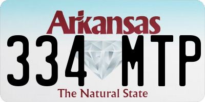 AR license plate 334MTP