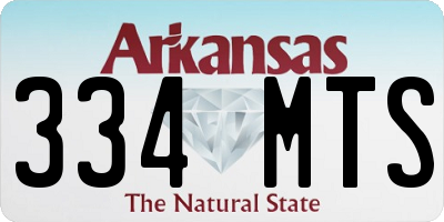 AR license plate 334MTS