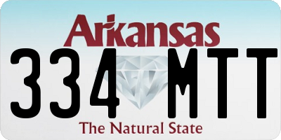 AR license plate 334MTT