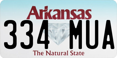 AR license plate 334MUA