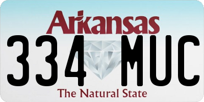 AR license plate 334MUC