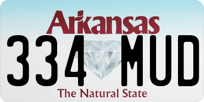 AR license plate 334MUD