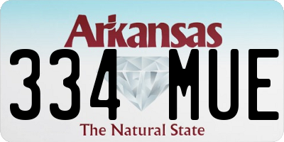 AR license plate 334MUE