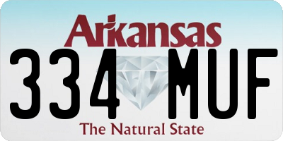 AR license plate 334MUF