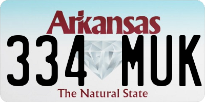 AR license plate 334MUK