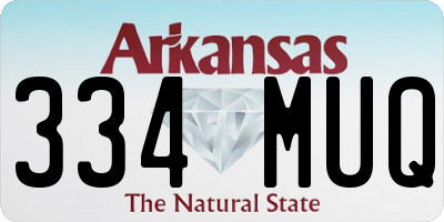 AR license plate 334MUQ