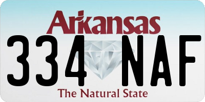 AR license plate 334NAF