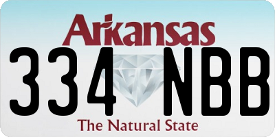 AR license plate 334NBB
