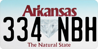 AR license plate 334NBH