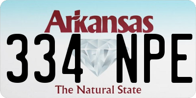 AR license plate 334NPE