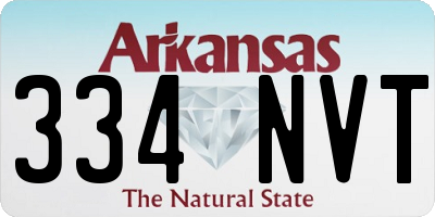 AR license plate 334NVT