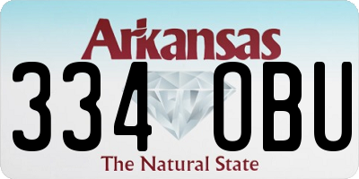AR license plate 334OBU