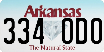 AR license plate 334ODO
