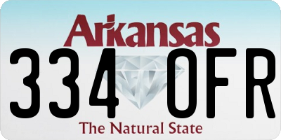 AR license plate 334OFR