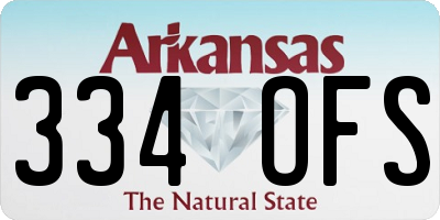 AR license plate 334OFS