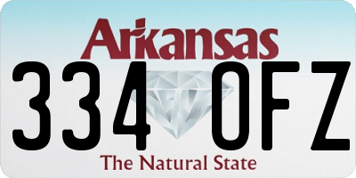 AR license plate 334OFZ