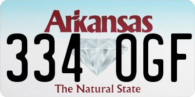 AR license plate 334OGF