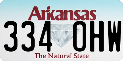 AR license plate 334OHW
