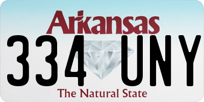 AR license plate 334UNY
