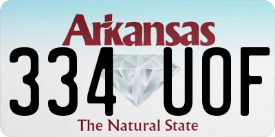 AR license plate 334UOF