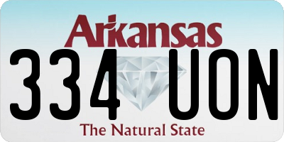 AR license plate 334UON