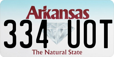 AR license plate 334UOT