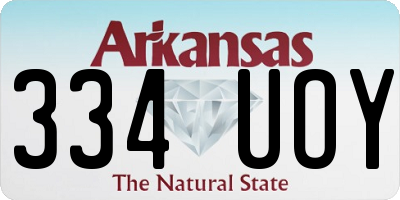 AR license plate 334UOY