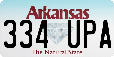 AR license plate 334UPA