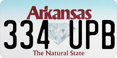 AR license plate 334UPB